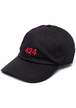 424 embroidered-logo baseball cap - Black