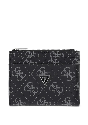 GUESS USA patterned zip wallet - Black