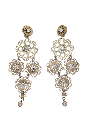 Vintage pendant clip-on earrings - Gold