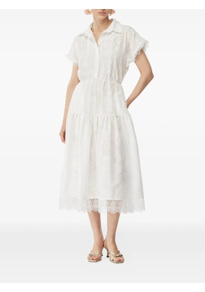 Waimari Aura lace tiered dress - White