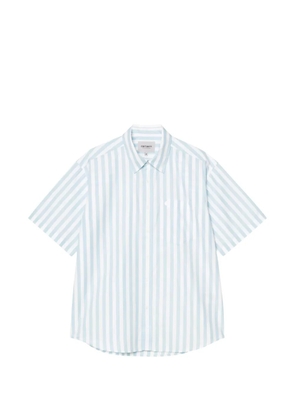 Carhartt WIP S/S Royce striped pocket shirt - Blue