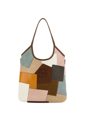 Miu Miu patchwork tote bag - Neutrals