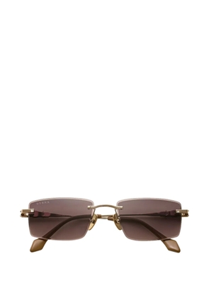 Dyrka rimless rectangle sunglasses - Gold