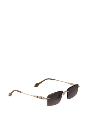 Dyrka rimless rectangle sunglasses - Gold