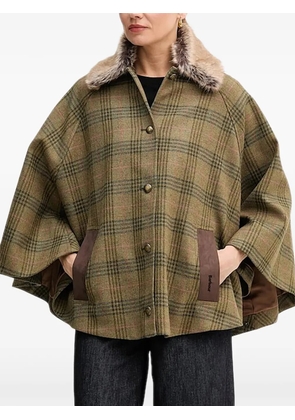 Barbour Llily checked cape - Green