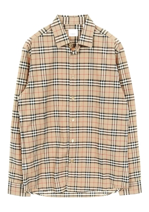 Burberry Pre-Owned 2010s check long-sleeve shirt - Neutrals