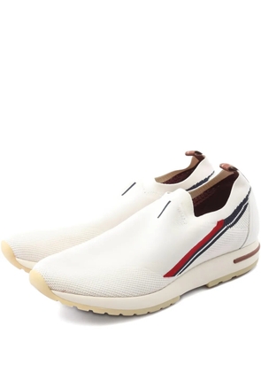 Loro Piana Pre-Owned 2000s Flexy walk striped sneakers - White