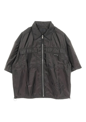 Prada Pre-Owned 2010s re-nylon zip shirt - Black