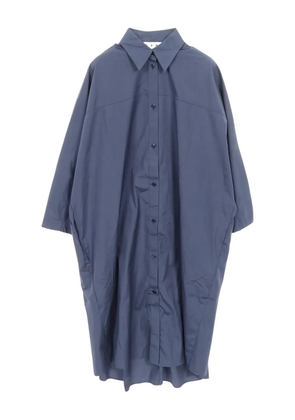Marni Pre-Owned 2010s cotton long-sleeve shirt midi dress - Blue