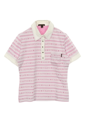 Louis Vuitton Pre-Owned short-sleeve striped polo shirt - White
