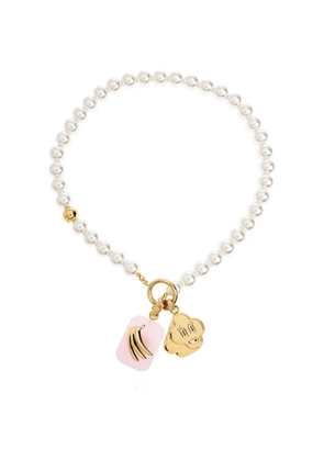 Casablanca icon pearl necklace - Gold
