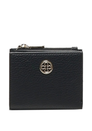 V°73 logo-plaque zip-top wallet - Black