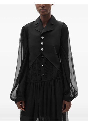 Ann Demeulemeester Lune open-front waistcoat - Black