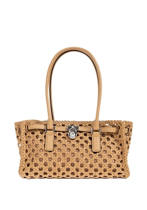 Michael Michael Kors Hamilton woven tote bag - Neutrals