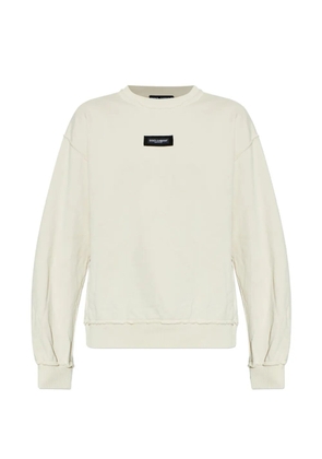 Dolce & Gabbana raw-trim sweatshirt - Neutrals