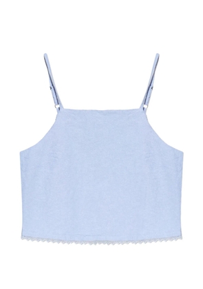 American Vintage blue crop top