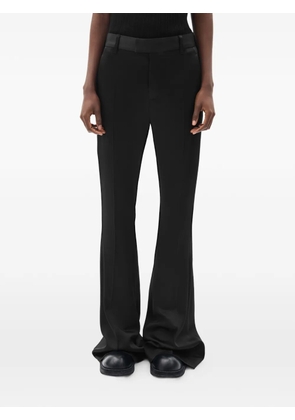 Ann Demeulemeester Adri satin flared trousers - Black