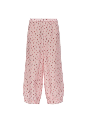 American Vintage sailboat print trousers - Pink