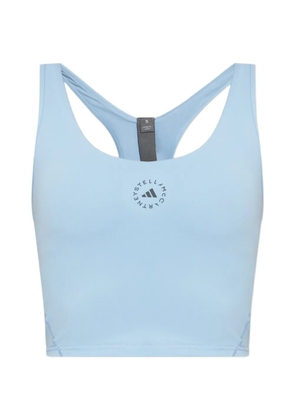adidas by Stella McCartney logo racerback tank top - Blue