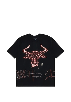 Travis Scott x WWE know your role printed T-shirt - Black