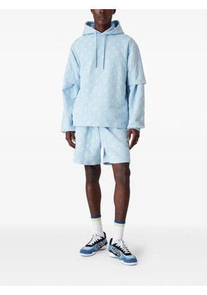 Casablanca drawstring patterned shorts - Blue