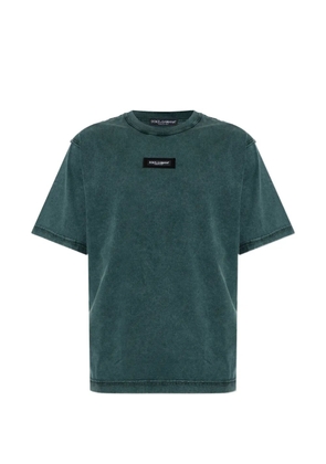Dolce & Gabbana logo-plaque T-shirt - Green