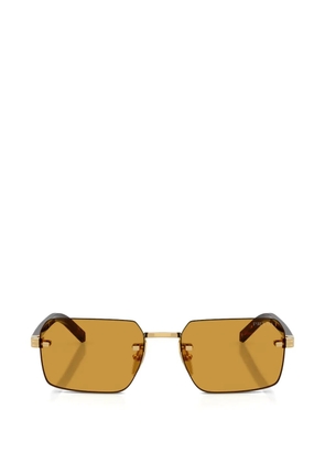 Prada Eyewear rectangle-frame sunglasses - Gold