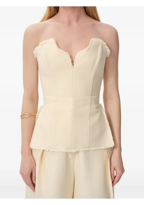 CONCEPTO fringed corset - Neutrals