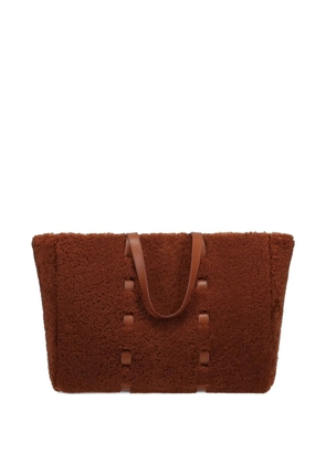 Tyler Ellis Bristol shearling tote bag - Red