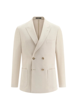 Boggi Milano double-breasted patch-pockets blazer - Neutrals