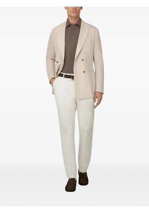 Boggi Milano double-breasted patch-pockets blazer - Neutrals