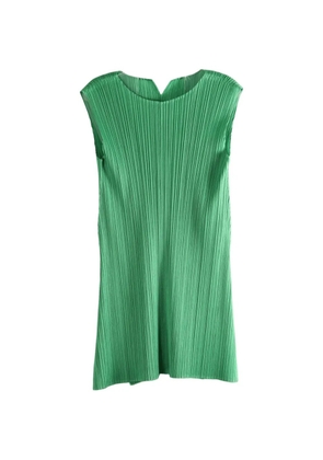 Pleats Please Issey Miyake pleated blouse - Green