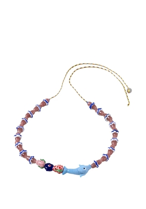 Sorbet Island beaded dolphin bracelet - Neutrals