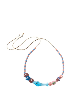 Sorbet Island beaded dolphin bracelet - Blue