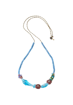 Sorbet Island beaded dolphin bracelet - Blue