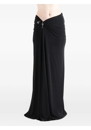 Grace Ling key-detail maxi skirt - Black