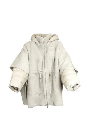 Moorer hooded jacket - White