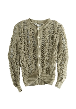 Comme Des Garçons openwork cardigan - Green