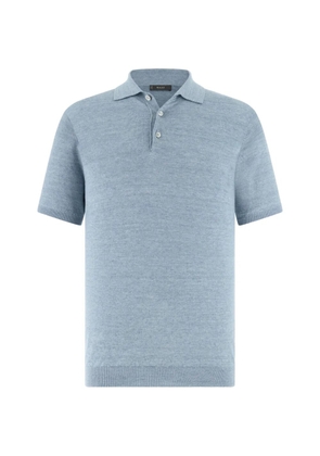 Boggi Milano half-button polo shirt - Blue