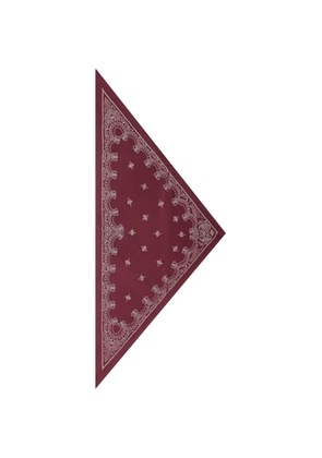 Destin paisley triangular scarf - Red