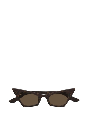 Alexander McQueen cat-eye sunglasses - Brown