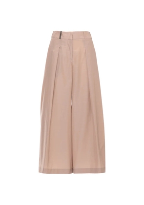 Peserico pleated palazzo pants - Neutrals