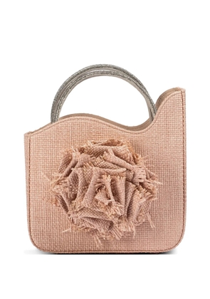 Le Silla small Rose fringed flower tote bag - Pink