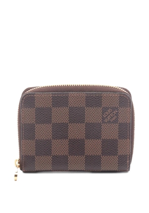 Louis Vuitton Pre-Owned Zippy Damier Ebène coin purse - Brown