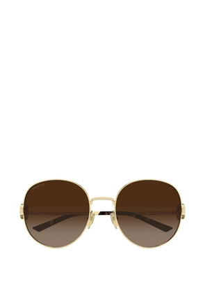 Gucci Eyewear round-frame sunglasses - Gold