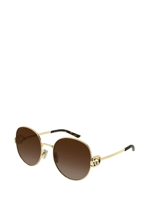 Gucci Eyewear round-frame sunglasses - Gold
