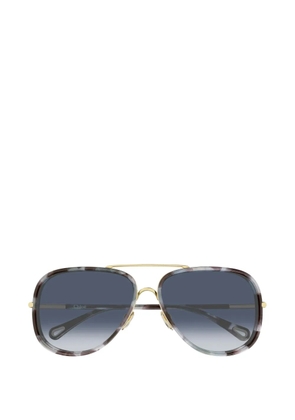 Chloé Eyewear pilot-frame sunglasses - Gold