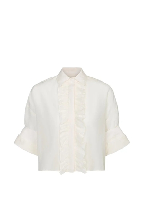 TWP ruffled shirt - Neutrals
