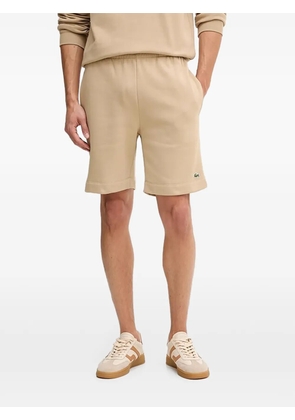 Lacoste logo patch shorts - Neutrals