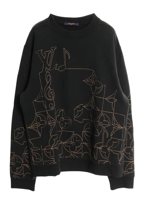 Louis Vuitton Pre-Owned 2010s embroidered sweater - Black